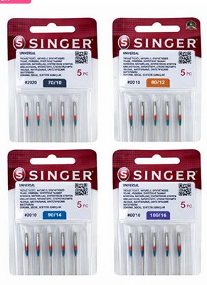 SINGER Universal Dikiş Makinesi İğnesi Seti 4 Paket (20 adet)