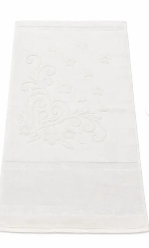 50x90 Etaminli İşlemelik Havlu Kabartma Desenli Çeyizlik Havlu